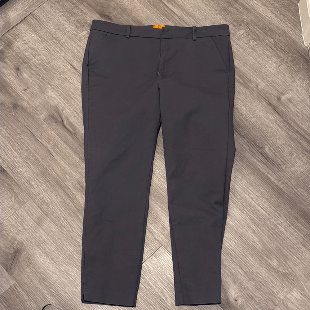 Elegant Gray Ankle Pants
